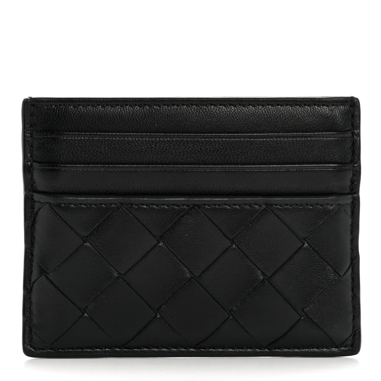 Bottega Veneta Nappa Intrecciato Card Holder Black 1 of 8
