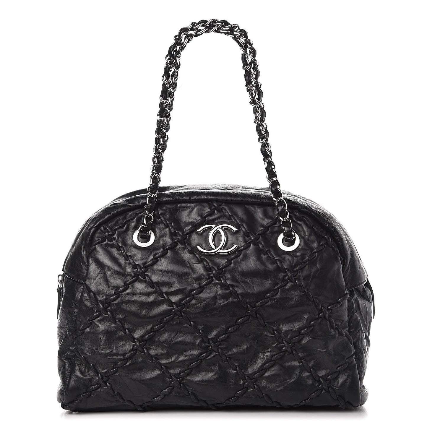 Calfskin Ultra Stitch Bowler Black