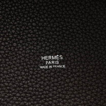 Hermes Taurillon Clemence Epsom Picotin 22 MM Cafe Orange 6 of 12