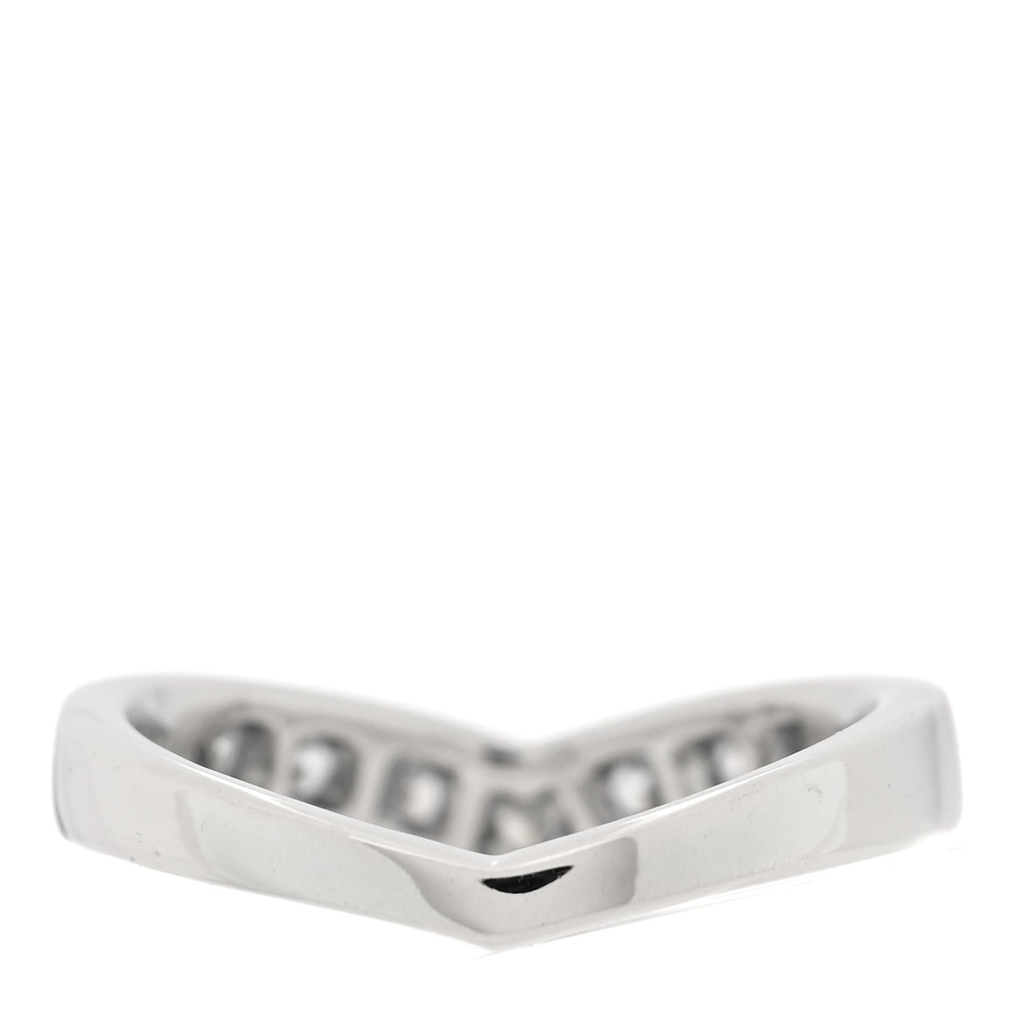 Platinum Diamond V Band Ring  48 4.5