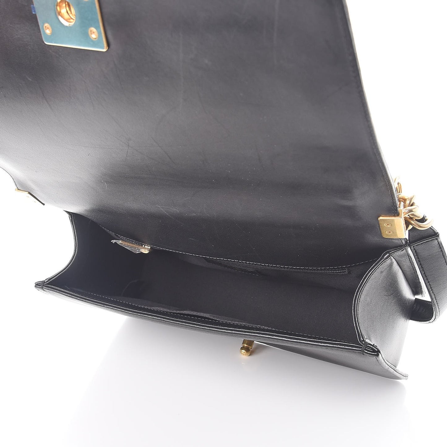 Lambskin Quilted New Medium Boy Flap Black