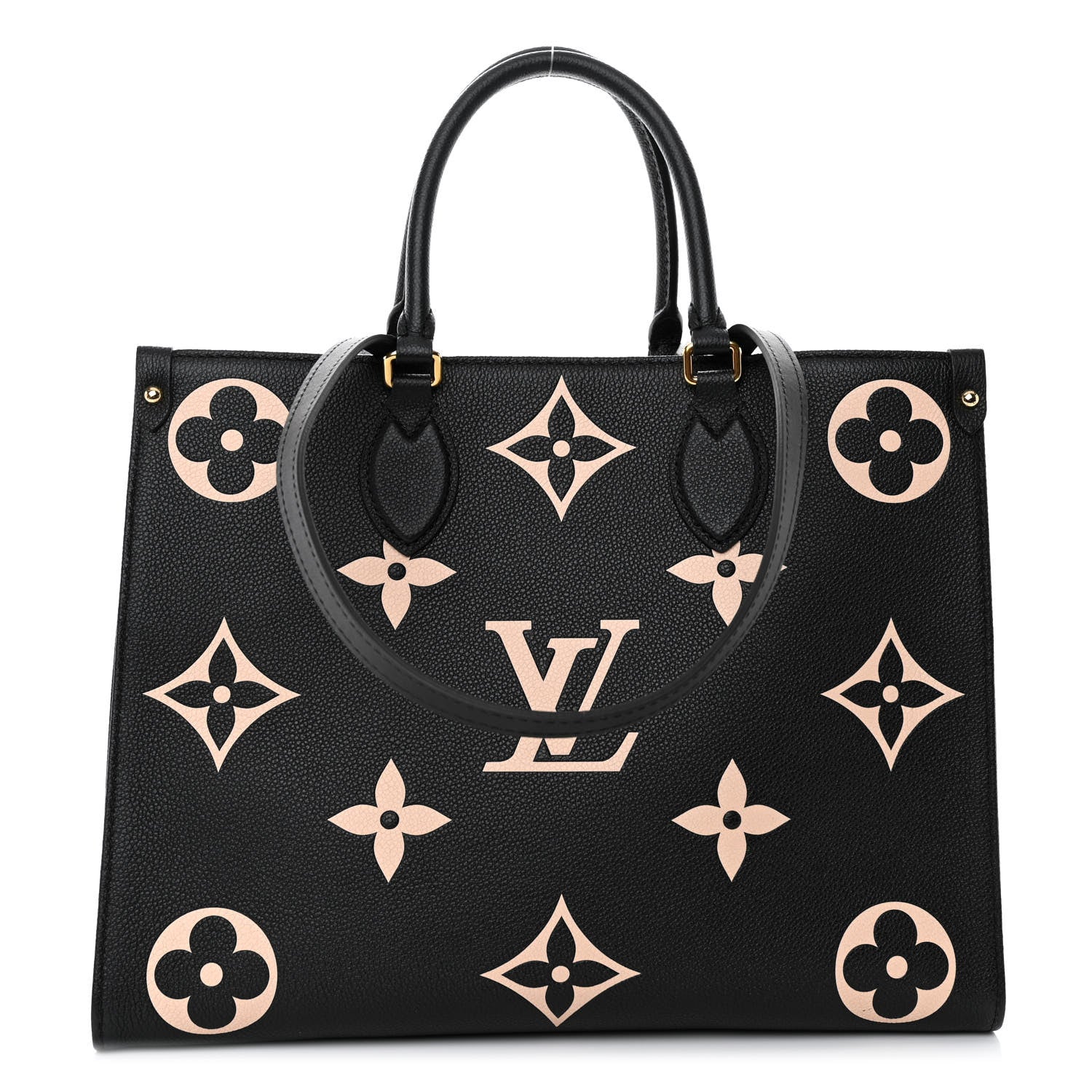 Louis Vuitton Empreinte Monogram Giant Onthego MM Black Beige 1 of 9