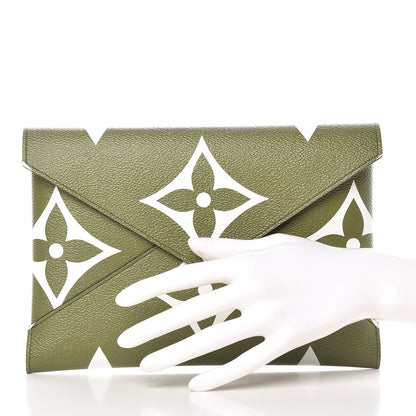 Louis Vuitton Monogram Giant Large Kirigami Pochette Kaki 2 of 9