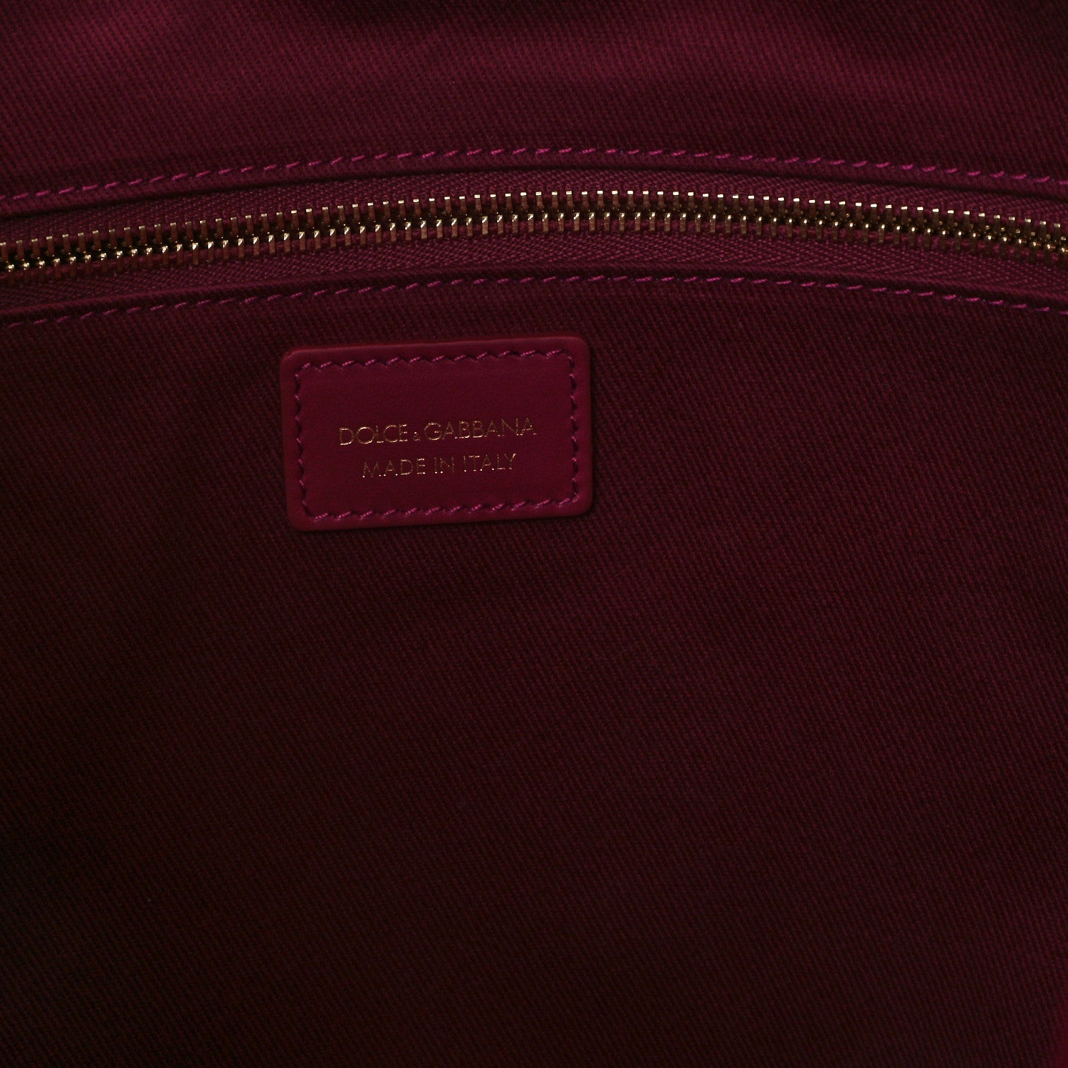 Dolce & Gabbana Canvas Large Shopper Tote Fucsia Multicolor 6 of 9