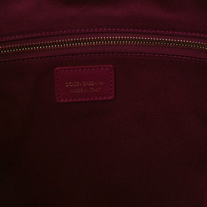 Dolce & Gabbana Canvas Large Shopper Tote Fucsia Multicolor 6 of 9