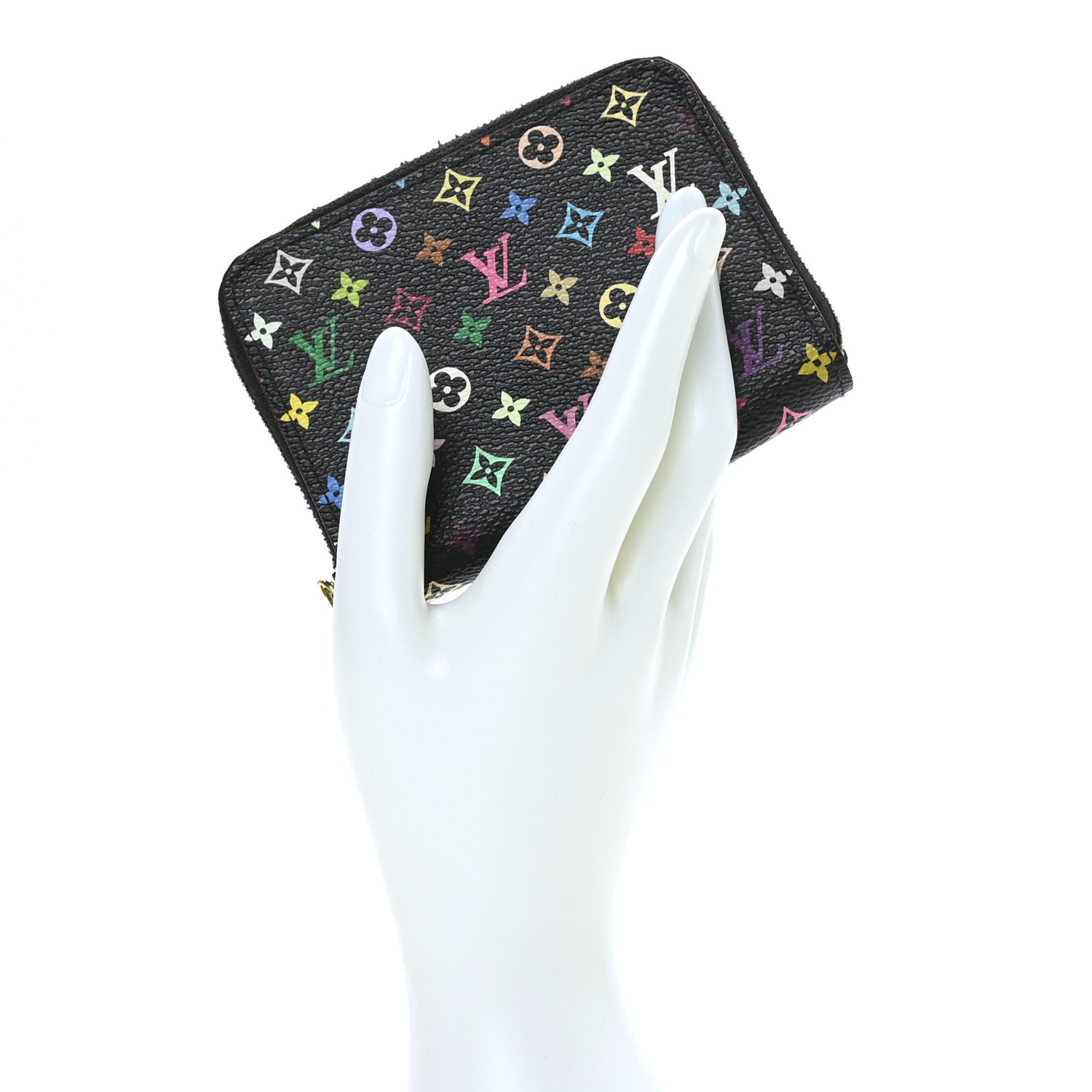 Louis Vuitton Monogram Multicolor Zippy Coin Purse Black Grenade 2 of 8