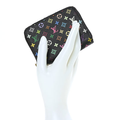 Louis Vuitton Monogram Multicolor Zippy Coin Purse Black Grenade 2 of 8
