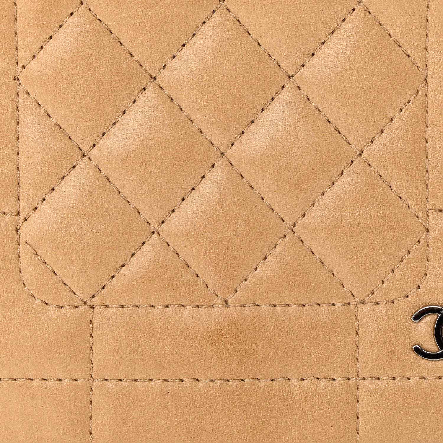 Chanel Lambskin Quilted Messenger Flap Beige 11 of 19