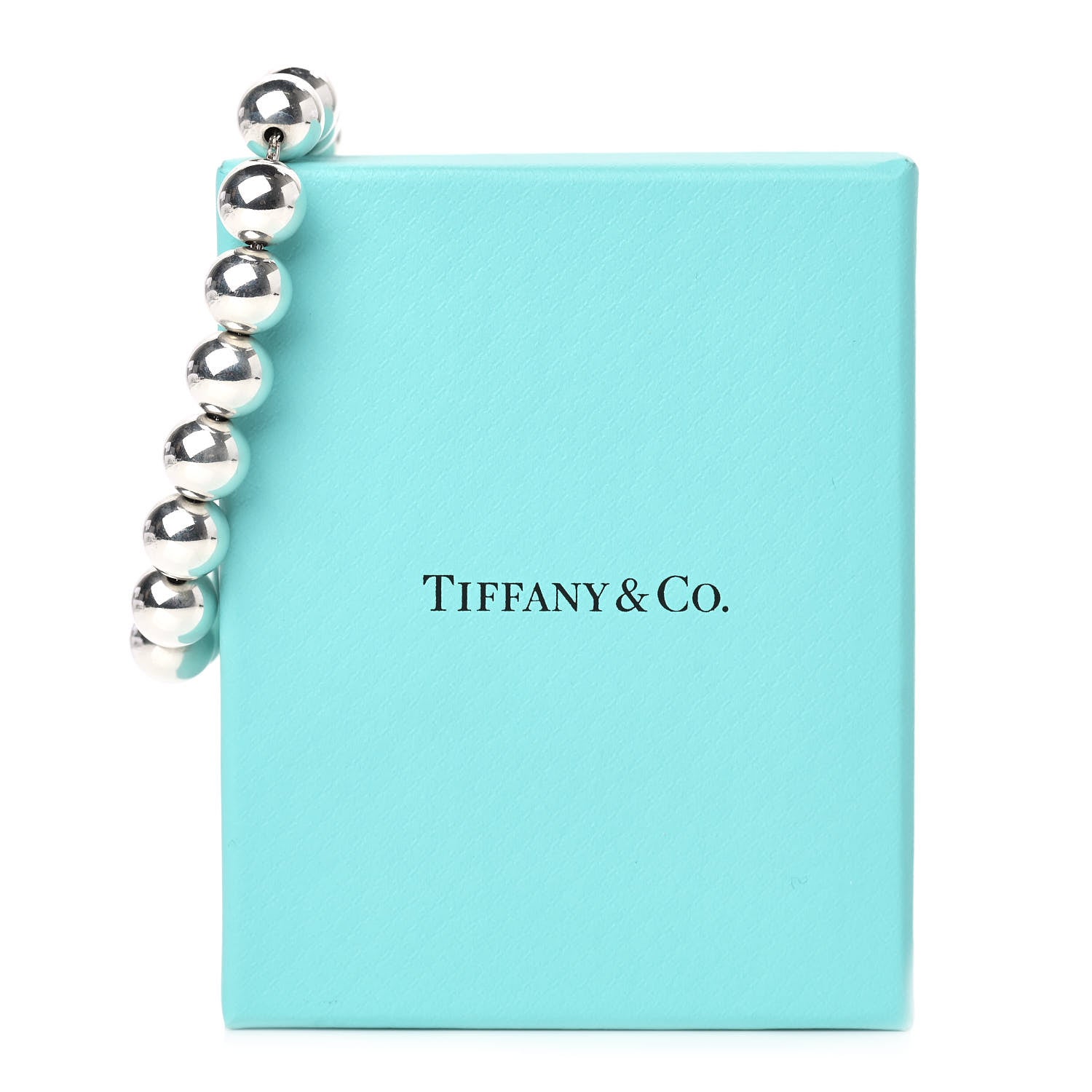 Tiffany Sterling Silver 10mm HardWear Ball Bracelet 6 of 6