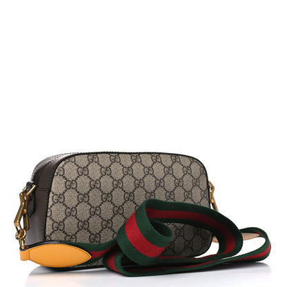 Gucci GG Supreme Monogram Web Neo Vintage Shoulder Bag Beige New Acero Crop 2 of 4