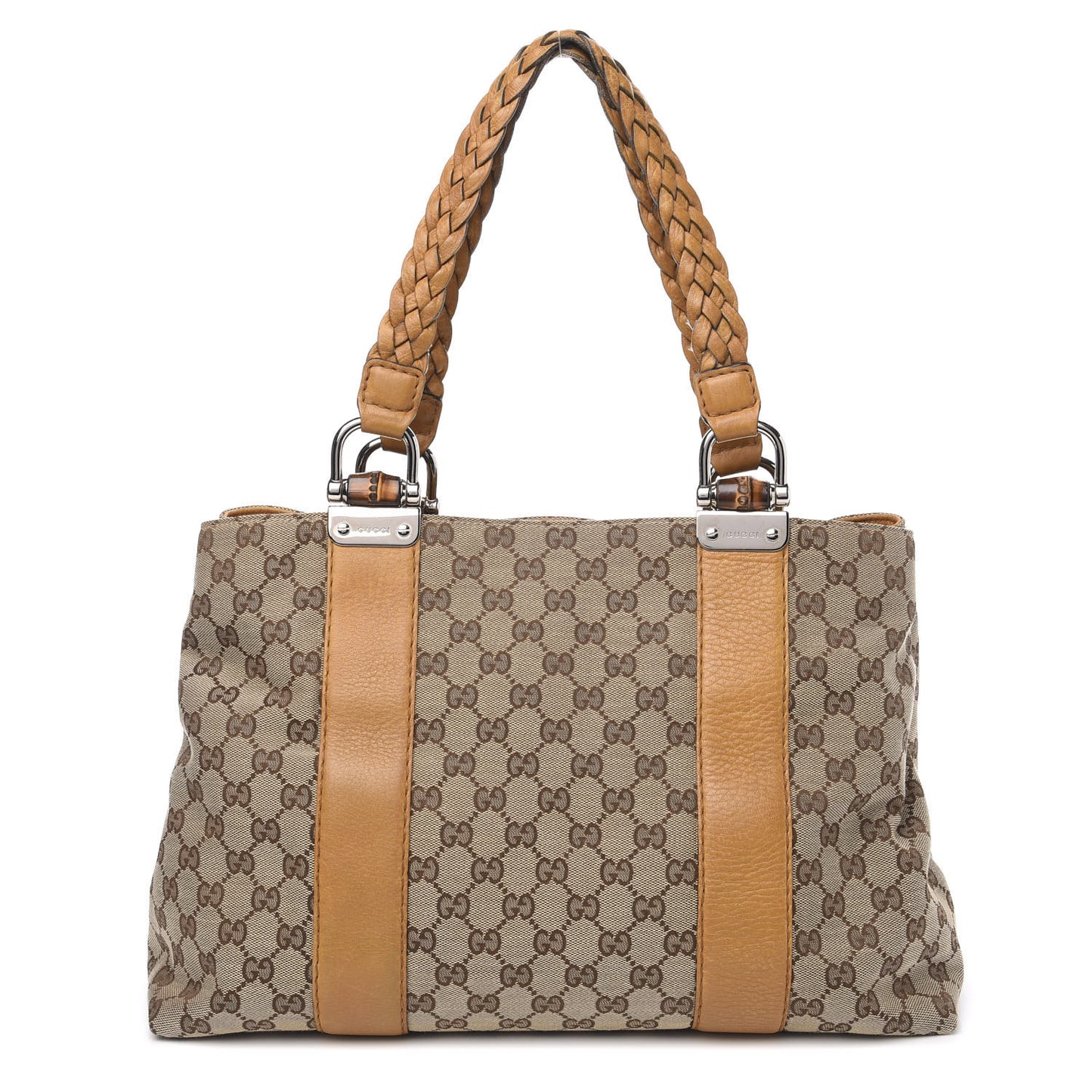 Monogram Medium Bamboo Bar Tote Yellow