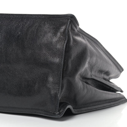 Prada Glace Calfskin Etiquette Shopping Bag Black Astrale 11 of 17