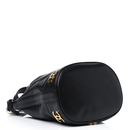 Chanel Lambskin Drawstring Bucket Bag Black 4 of 18