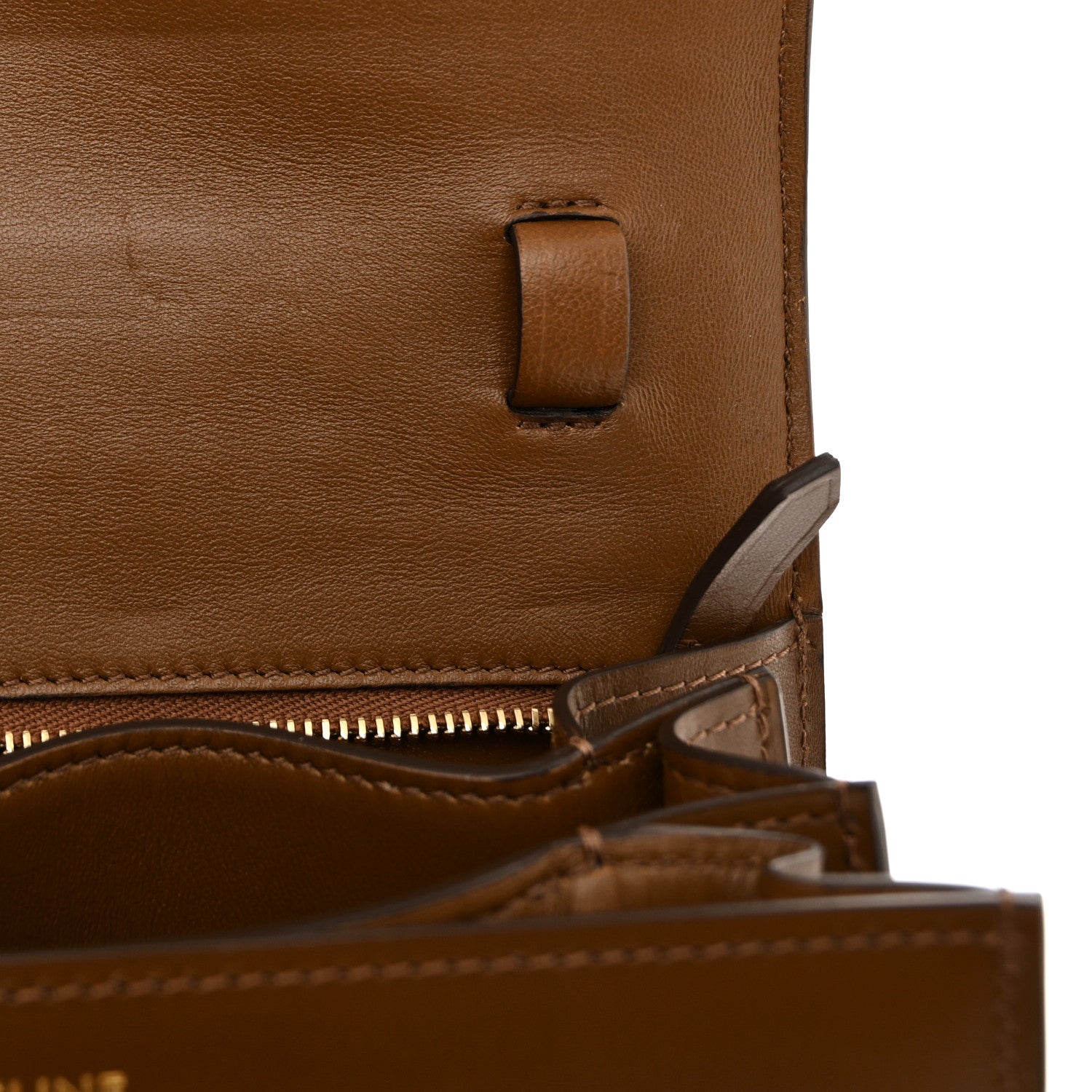 Celine Box Calfskin Small Classic Box Flap Bag Camel 11 of 11
