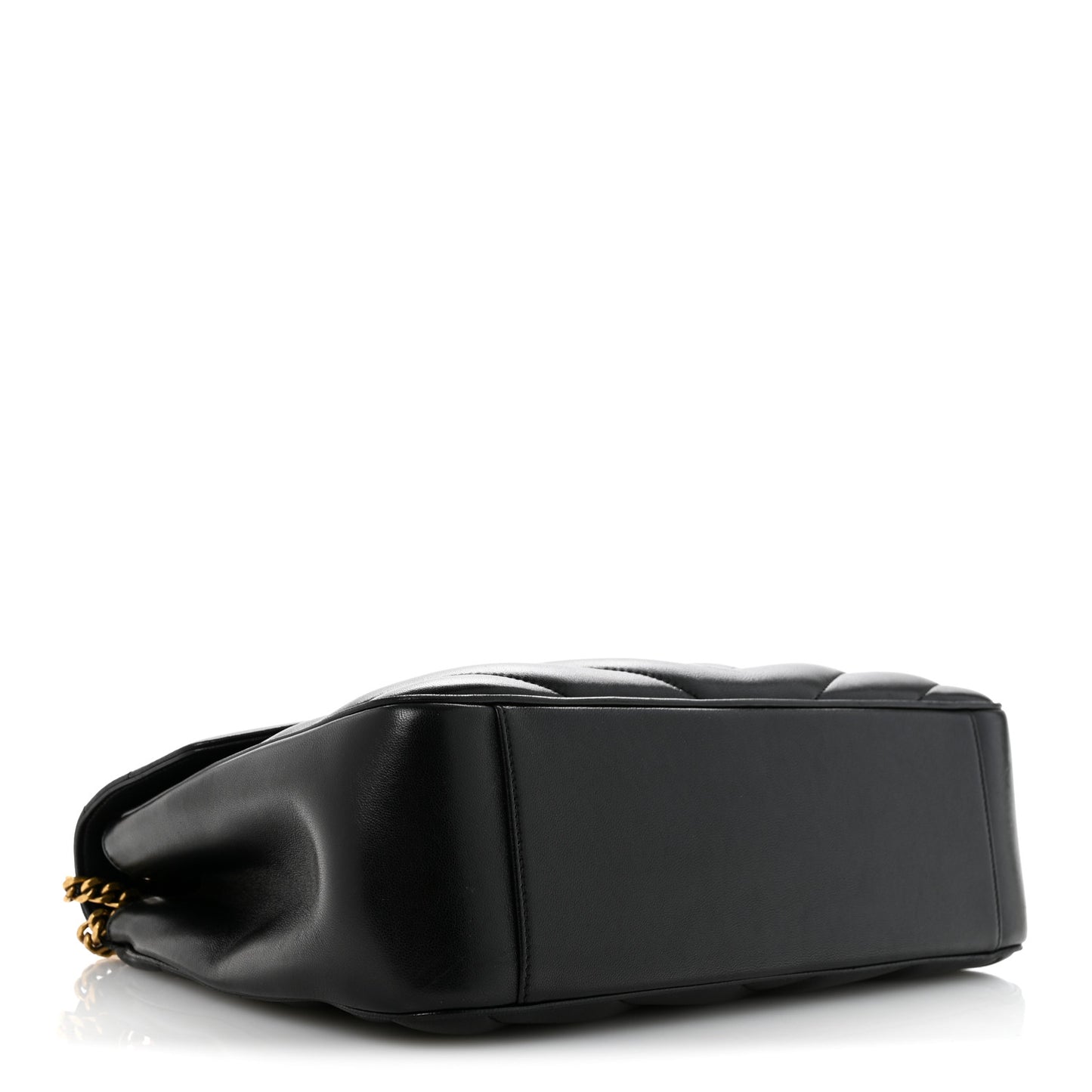 Lambskin Quilted Monogram Large Loulou Black