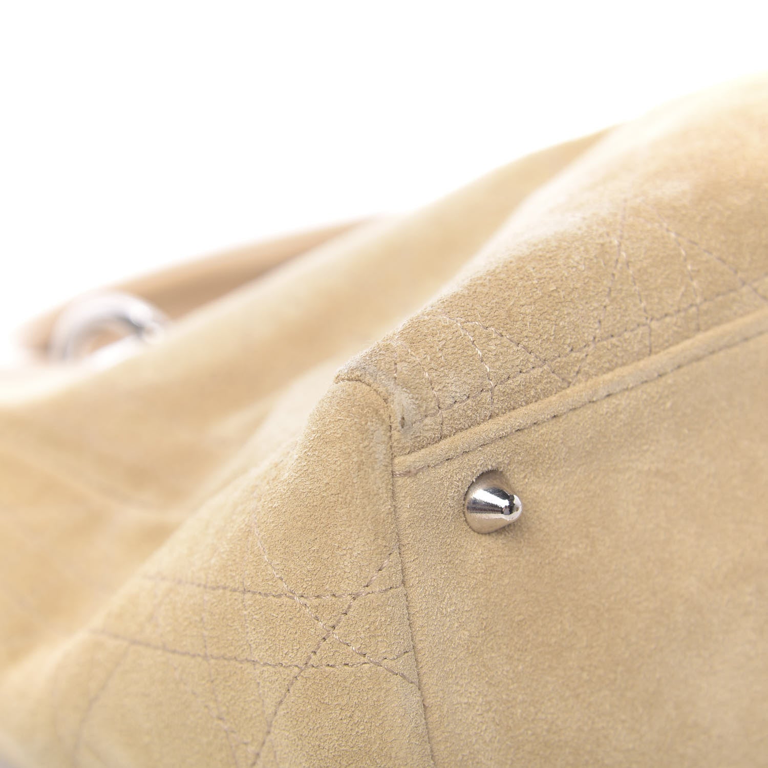 Christian Dior Suede Cannage Medium Lady Dior Beige 14 of 16