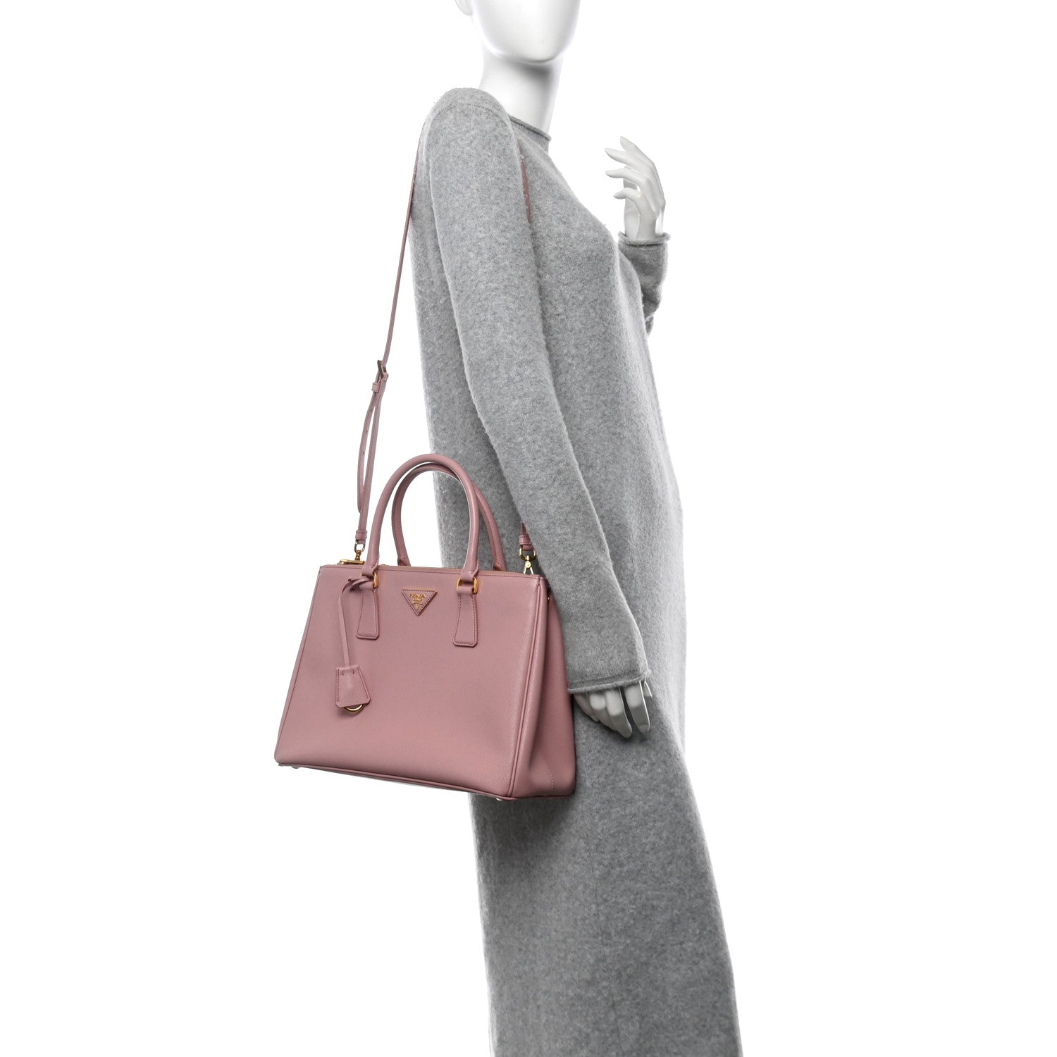 Prada Saffiano Medium Galleria Double Zip Tote Orchidea 2 of 11