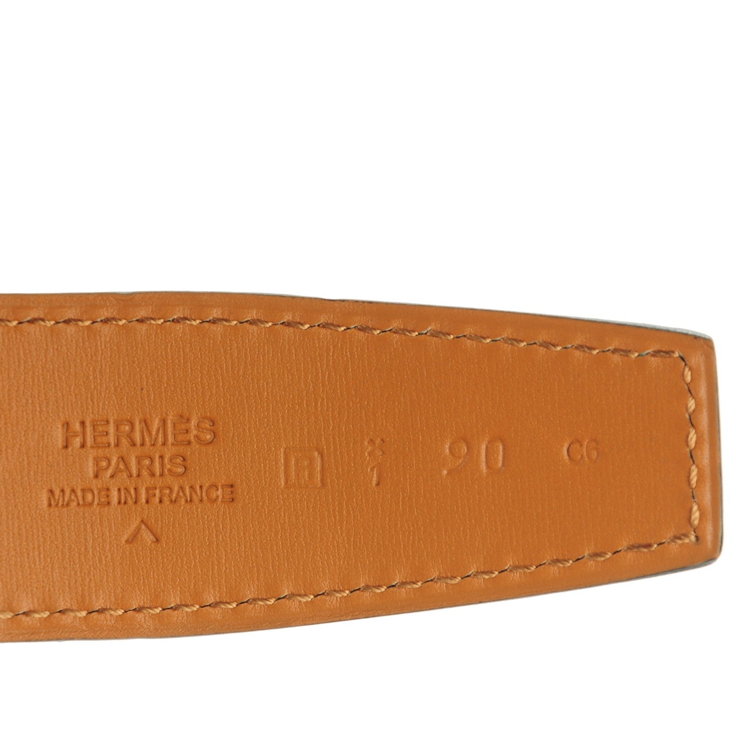 Hermes Matte Porosus Crocodile 32mm H Belt 90 Malachite 3 of 7