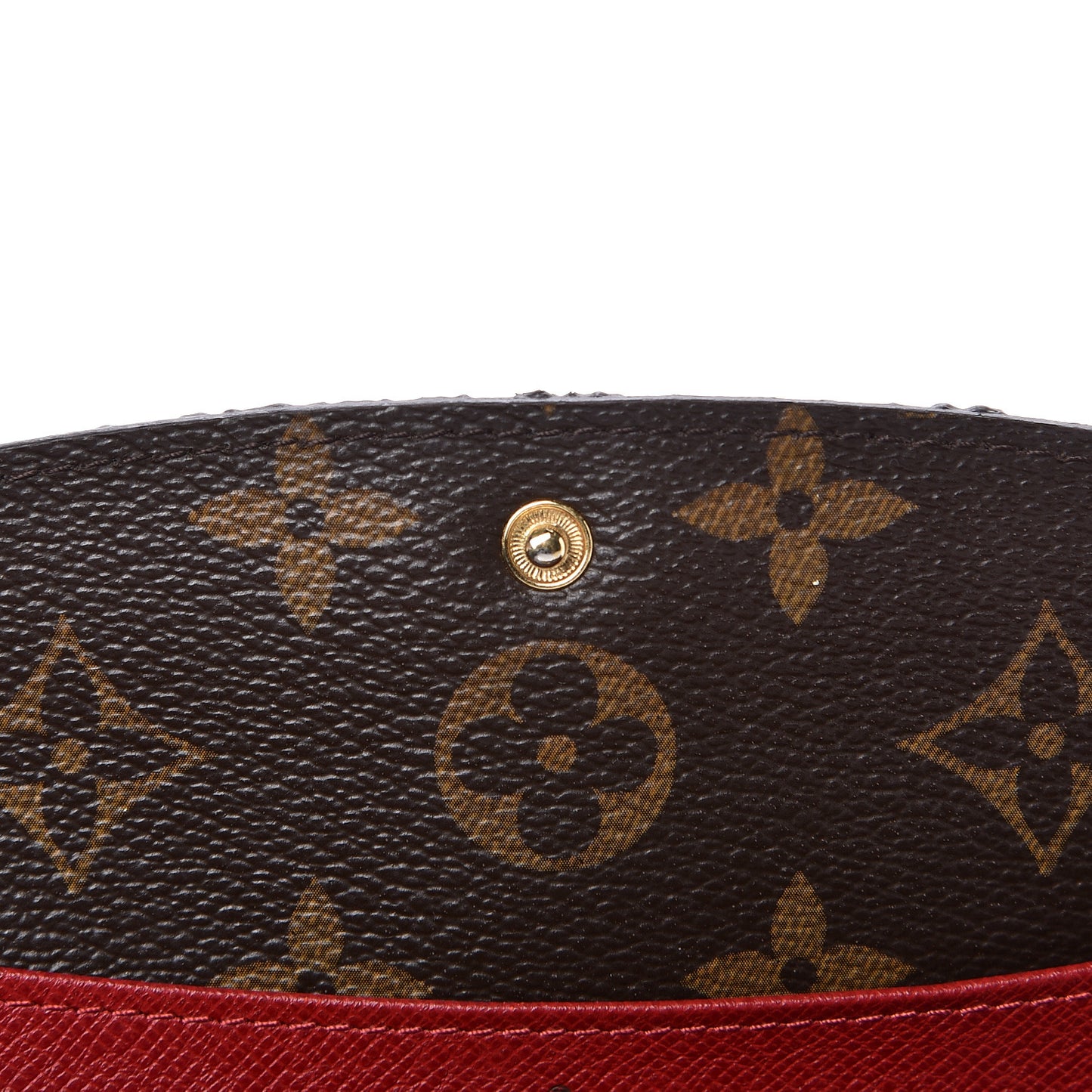 Monogram Emilie Wallet Red