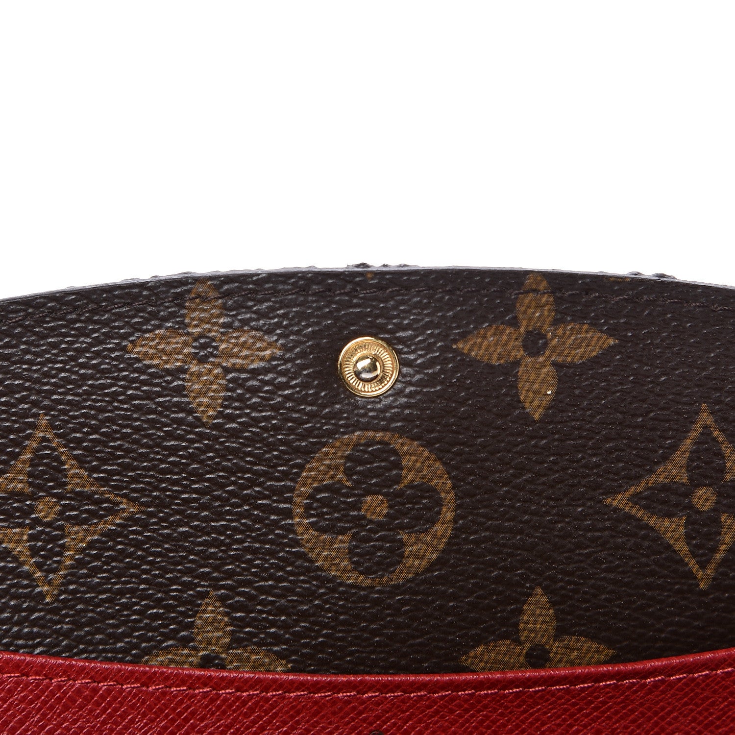 Louis Vuitton Monogram Emilie Wallet Red 8 of 13