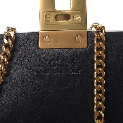 Chloe Suede Calfskin Wonder Woman Patchwork Drew Shoulder Bag Black 6 of 9