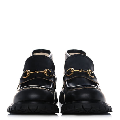 Gucci Cordovan Lux Mens Harald Horsebit Ankle Boots 9 Black 2 of 12