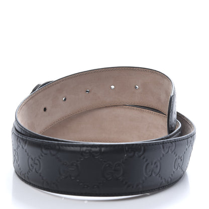 Gucci Guccissima Signature Interlocking G 40mm Belt 100 40 Black 5 of 5