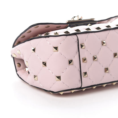 Valentino Garavani Nappa Micro Rockstud Spike Shoulder Bag Rose Quartz 8 of 10