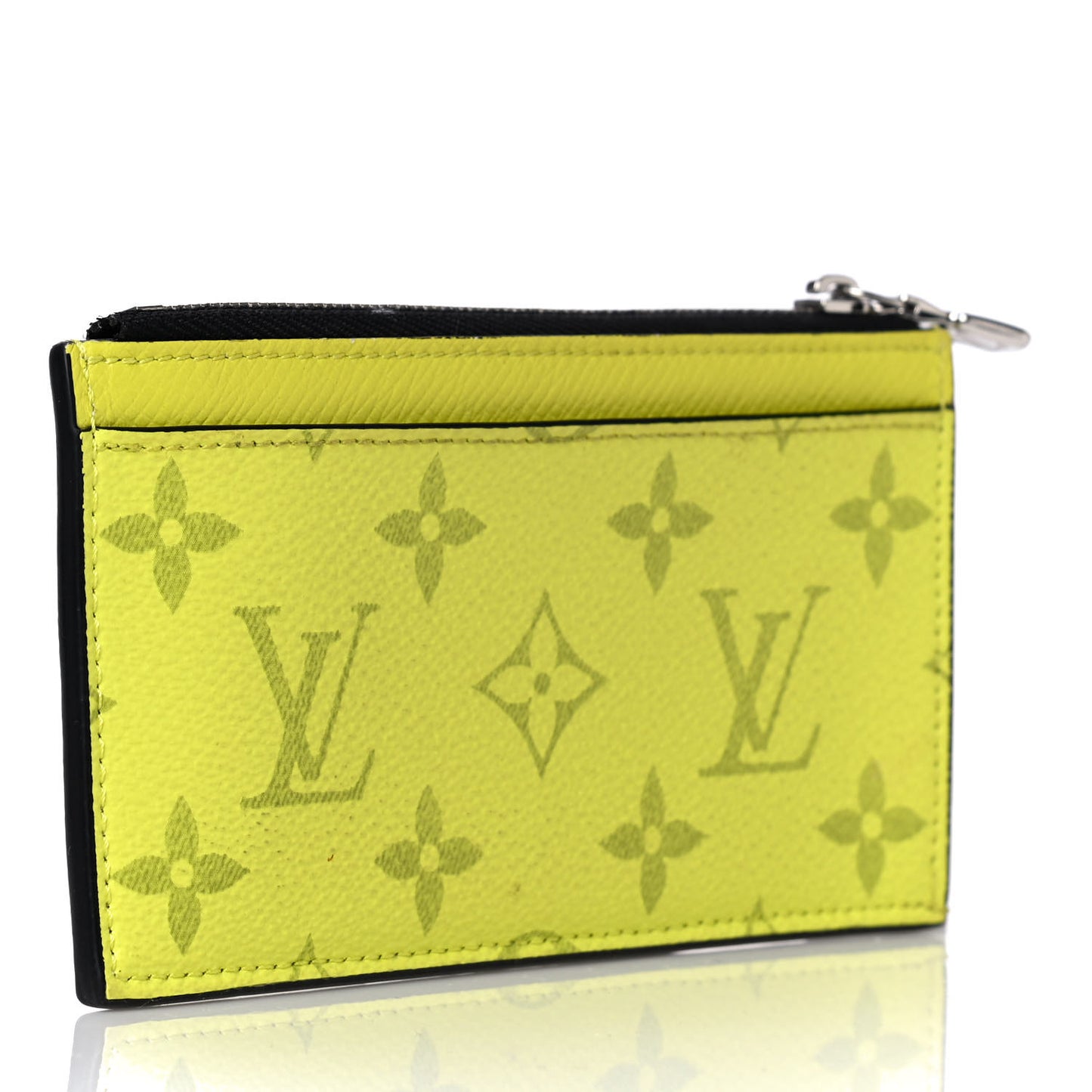 Monogram Taiga Coin Card Holder Yellow