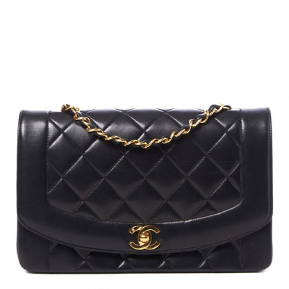 Chanel Lambskin Quilted Medium Single Flap Black 1 of 9
