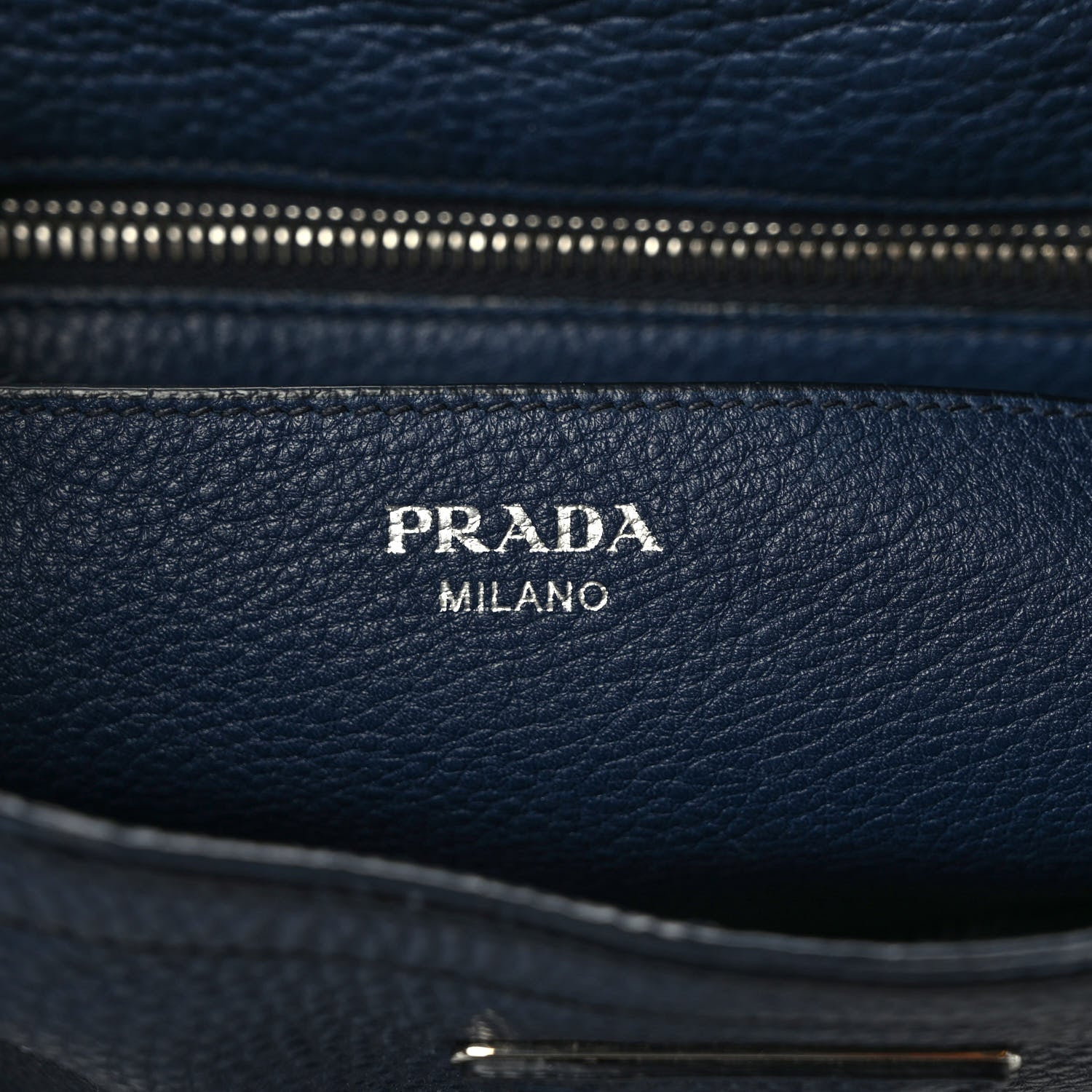 Prada Vitello Daino Satchel Baltico 6 of 10