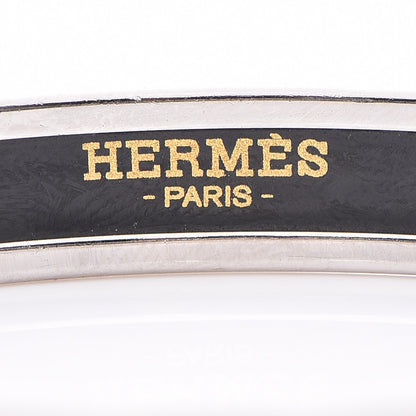Hermes Enamel Printed Narrow Caleche Bracelet 62 Red 4 of 5