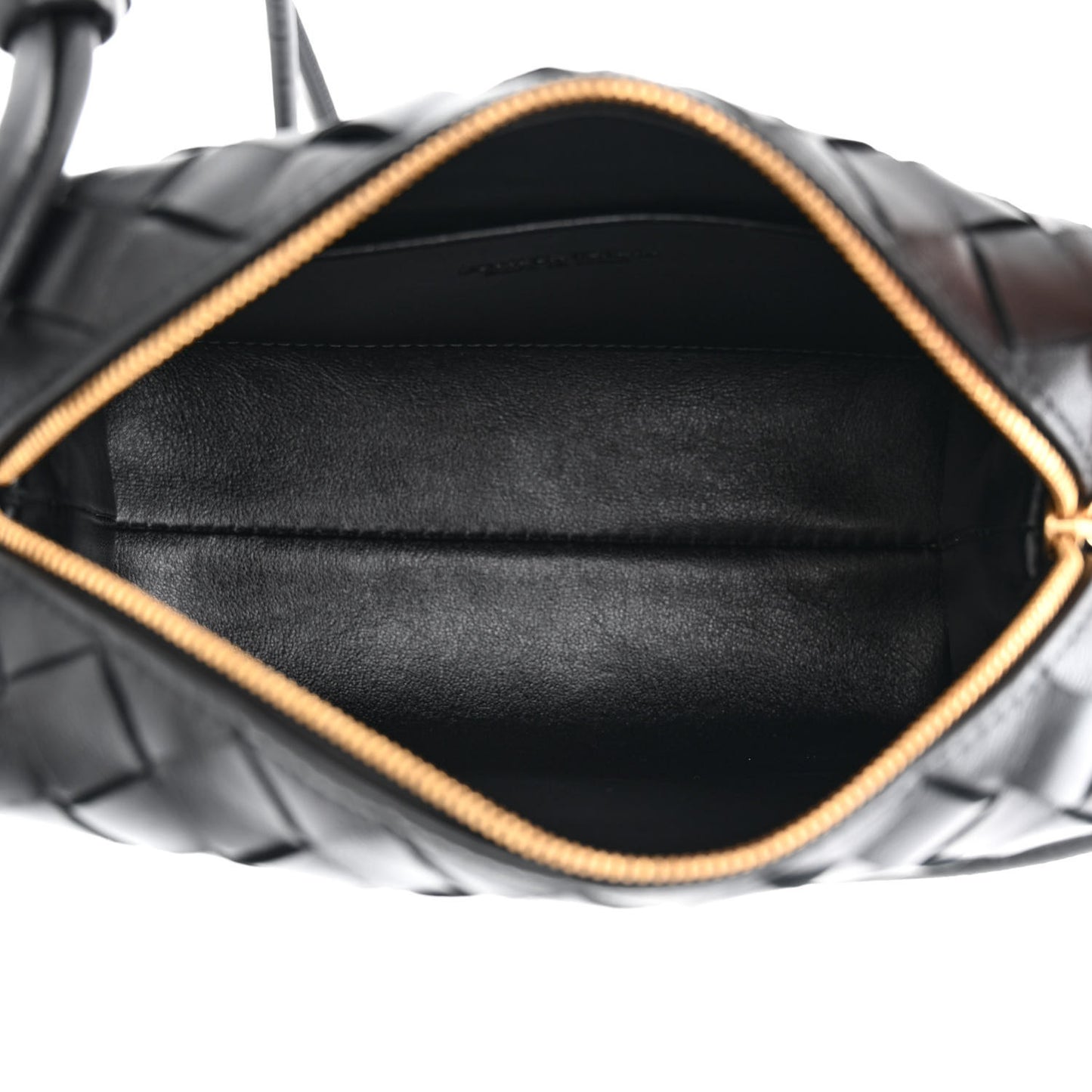 Nappa Intrecciato Mini Loop Camera Bag Black