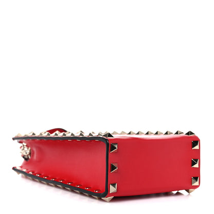 Valentino Garavani Calfskin Rockstud Phone Holder Red 4 of 10