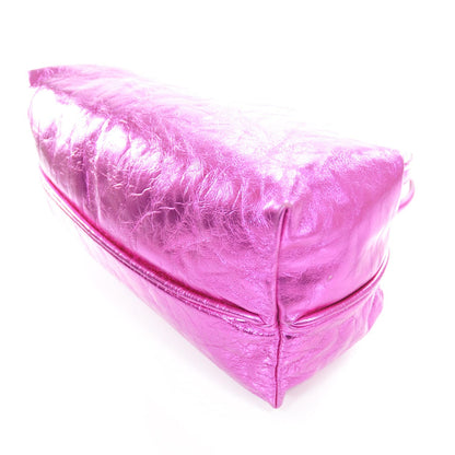 Marc Jacobs Crinkled Leather Cruise Tote Metallic Fuchsia 5 of 9
