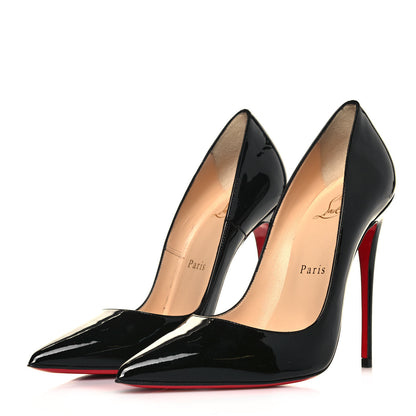 Christian Louboutin Patent So Kate 120 Pumps 37 Black 3 of 12