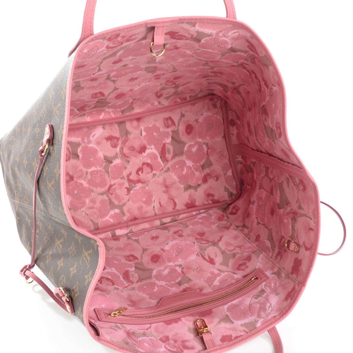 Louis Vuitton Monogram Articles de Voyage Ikat Neverfull GM Rose Velours 7 of 7
