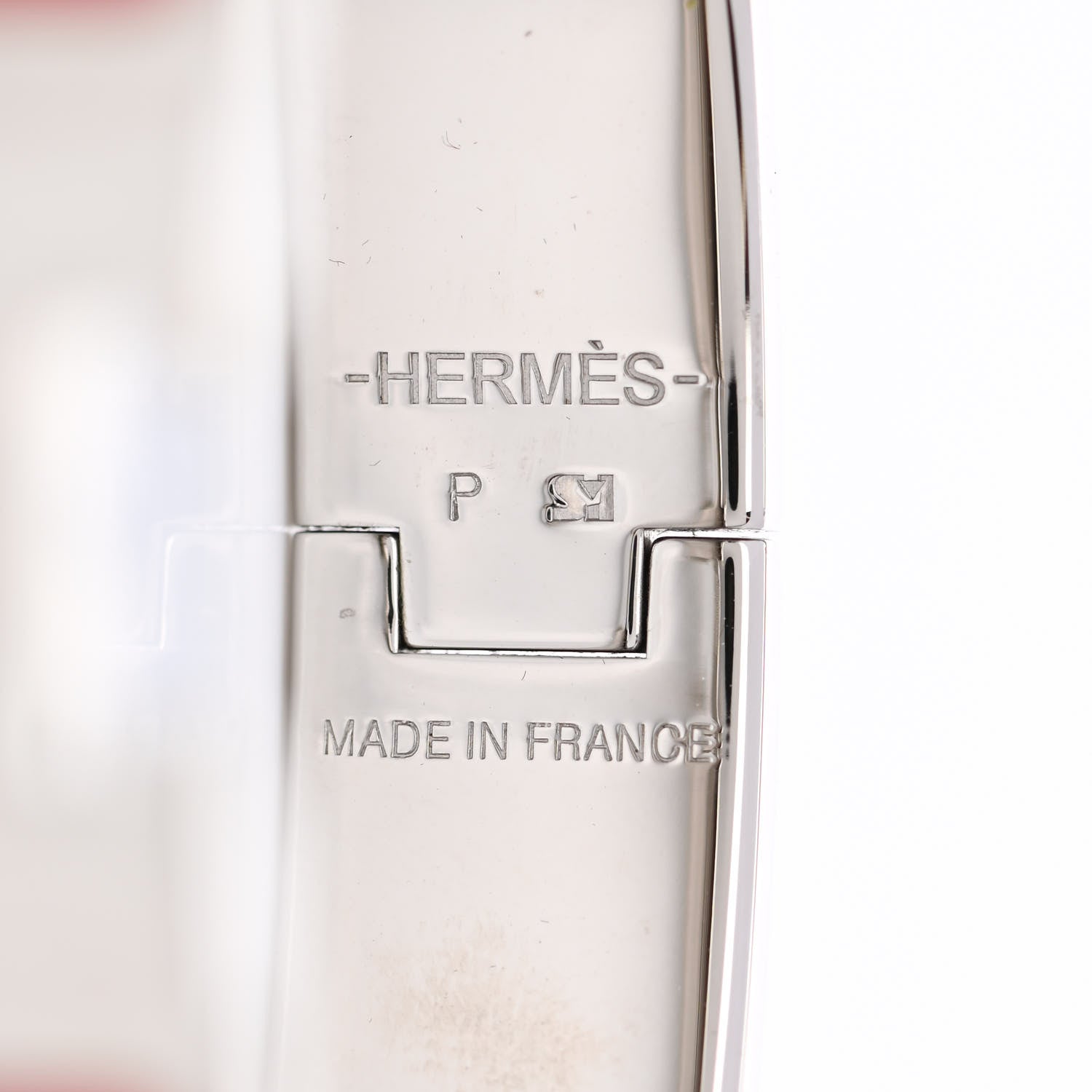 Hermes Enamel Narrow Clic Clac H Bracelet GM Rouge Vif 4 of 5