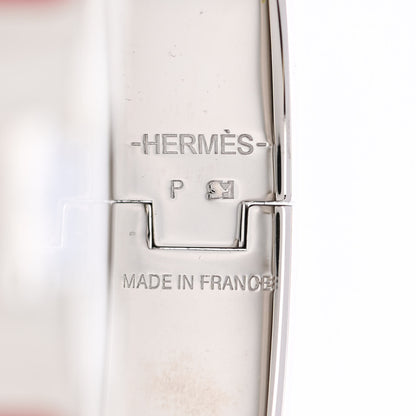 Hermes Enamel Narrow Clic Clac H Bracelet GM Rouge Vif 4 of 5