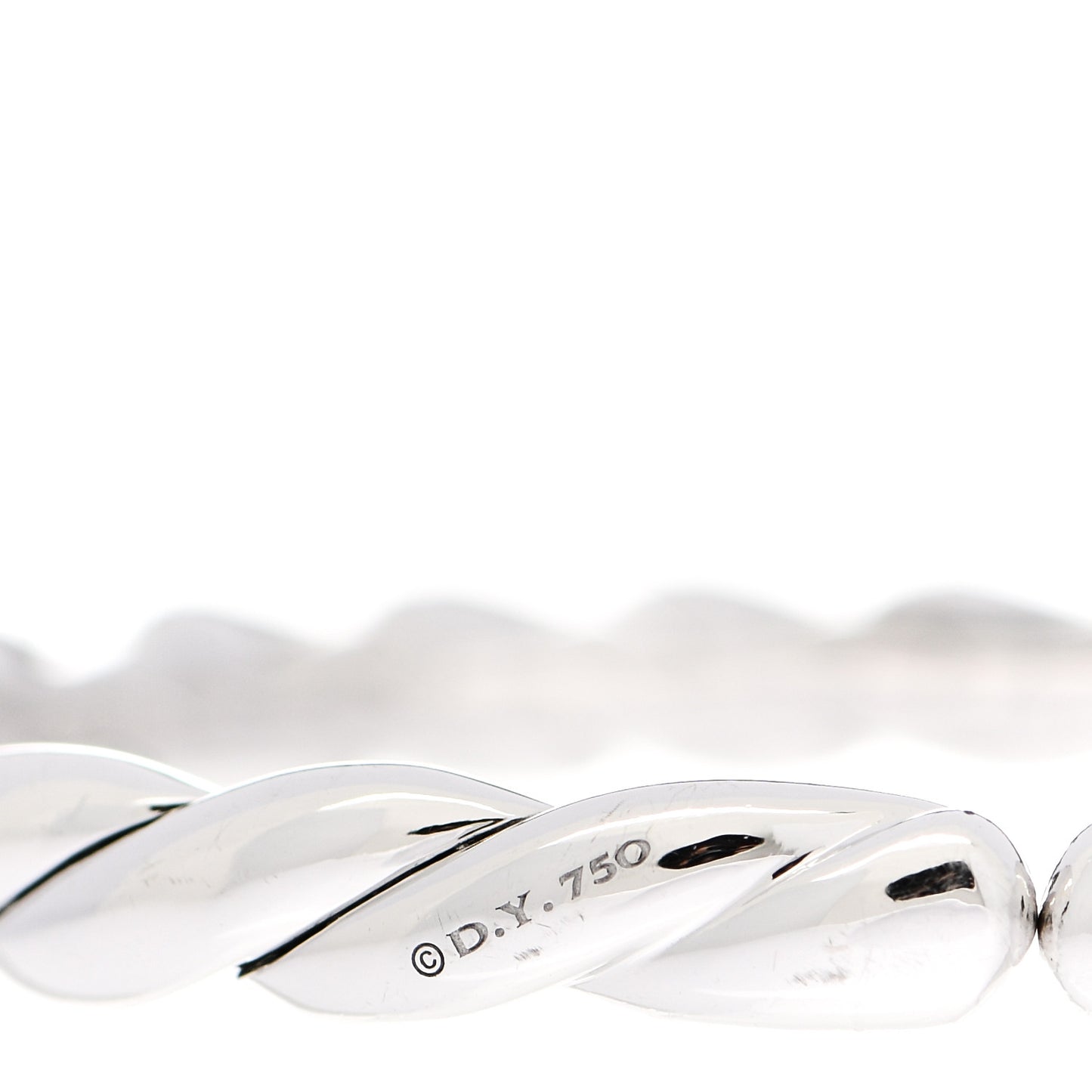 18K White Gold Diamond 5mm Paveflex Single Row Bracelet