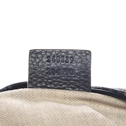 Gucci Calfskin Large Techno Horsebit Hobo Black 9 of 25