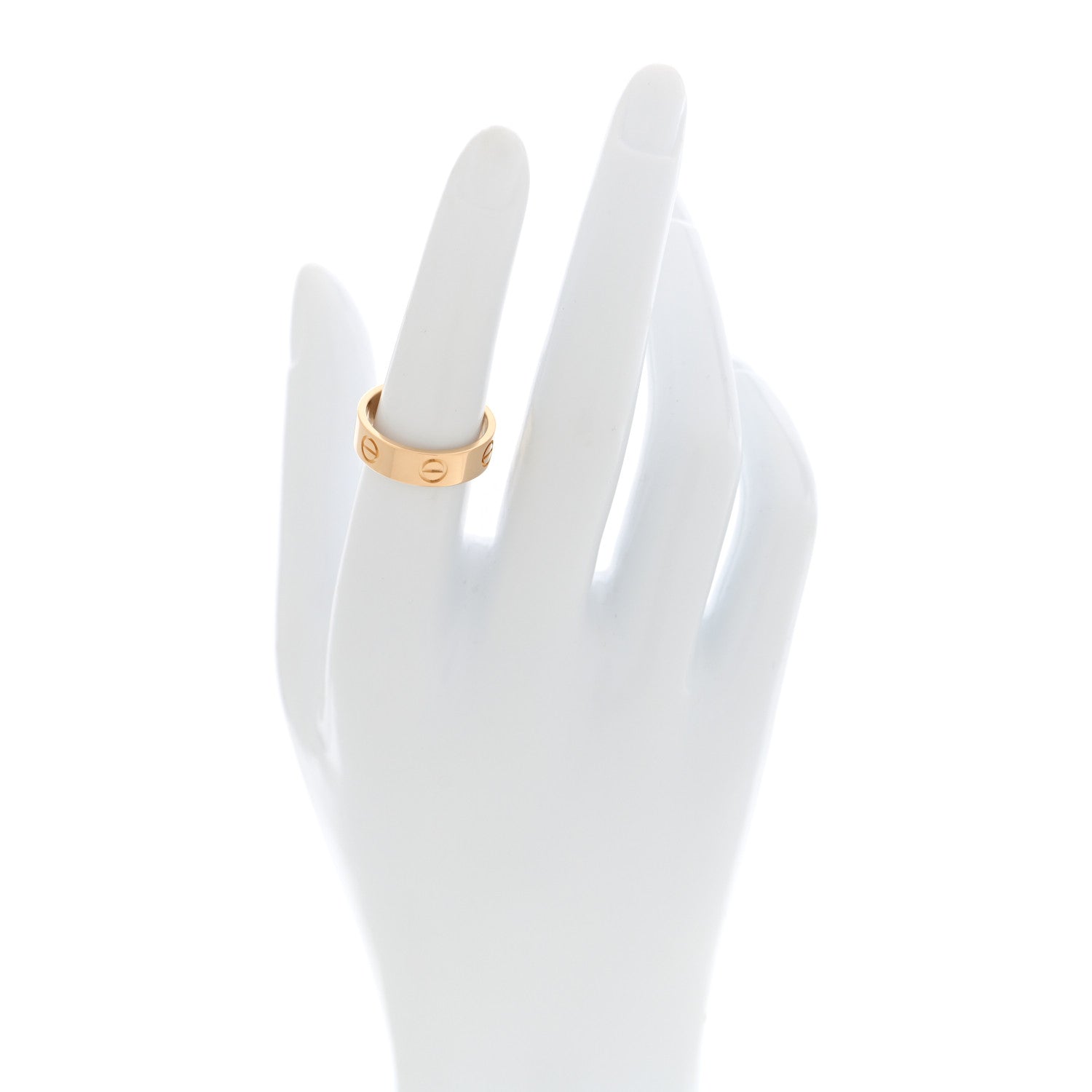 Cartier 18K Yellow Gold 5.5mm LOVE Ring 53 6.5 2 of 5