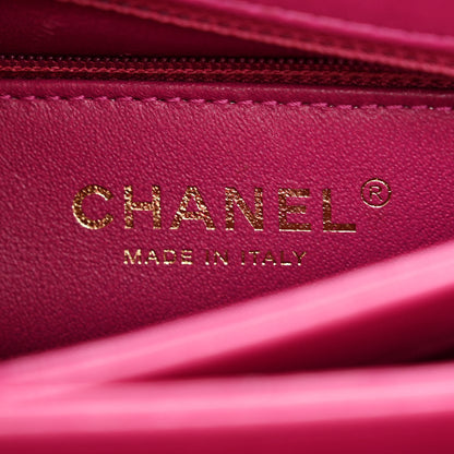 Chanel Lambskin Quilted Small Trendy CC Flap Dual Handle Bag Dark Pink 6 of 12