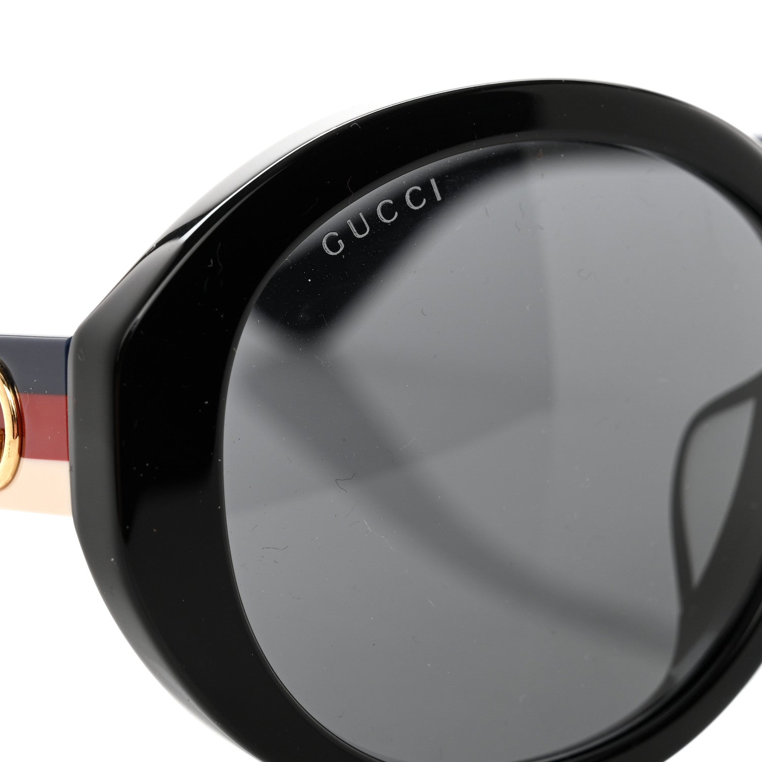Gucci Round Web Sunglasses GG0279SA Black 9 of 10