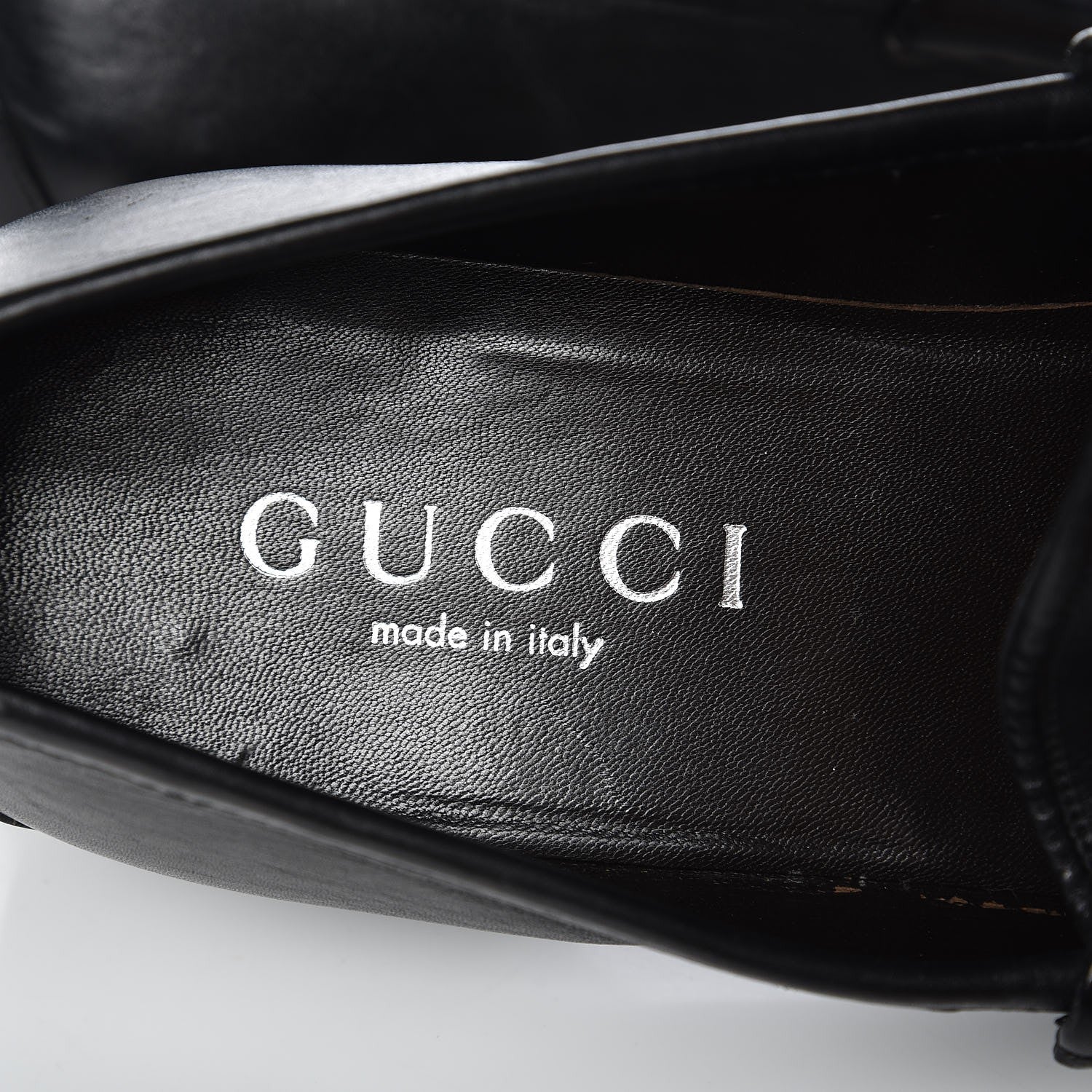 Gucci Calfskin Mens Horsebit Loafers 10.5 Black 6 of 12