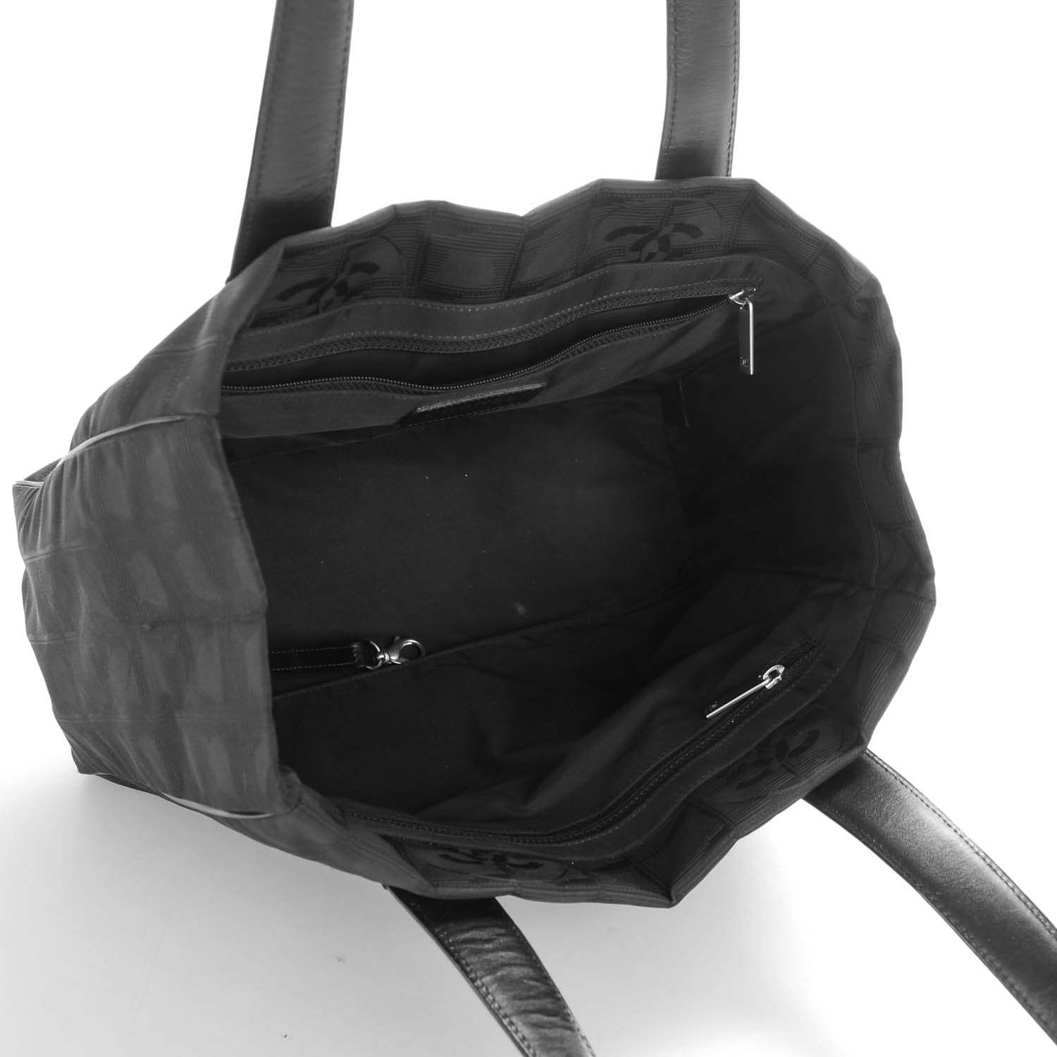 Chanel Nylon Small Travel Tote Black 5 of 7