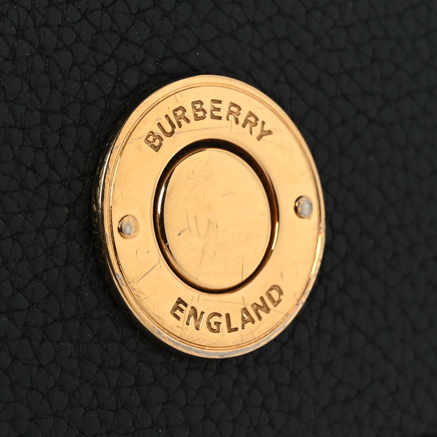 Grainy Calfskin Vintage Check Hampshire Crossbody Black