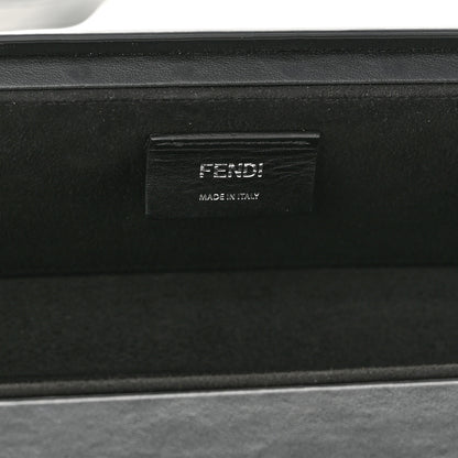 Fendi Vitello Grace Light Logo Horizontal Box Crossbody Bag Black 5 of 11