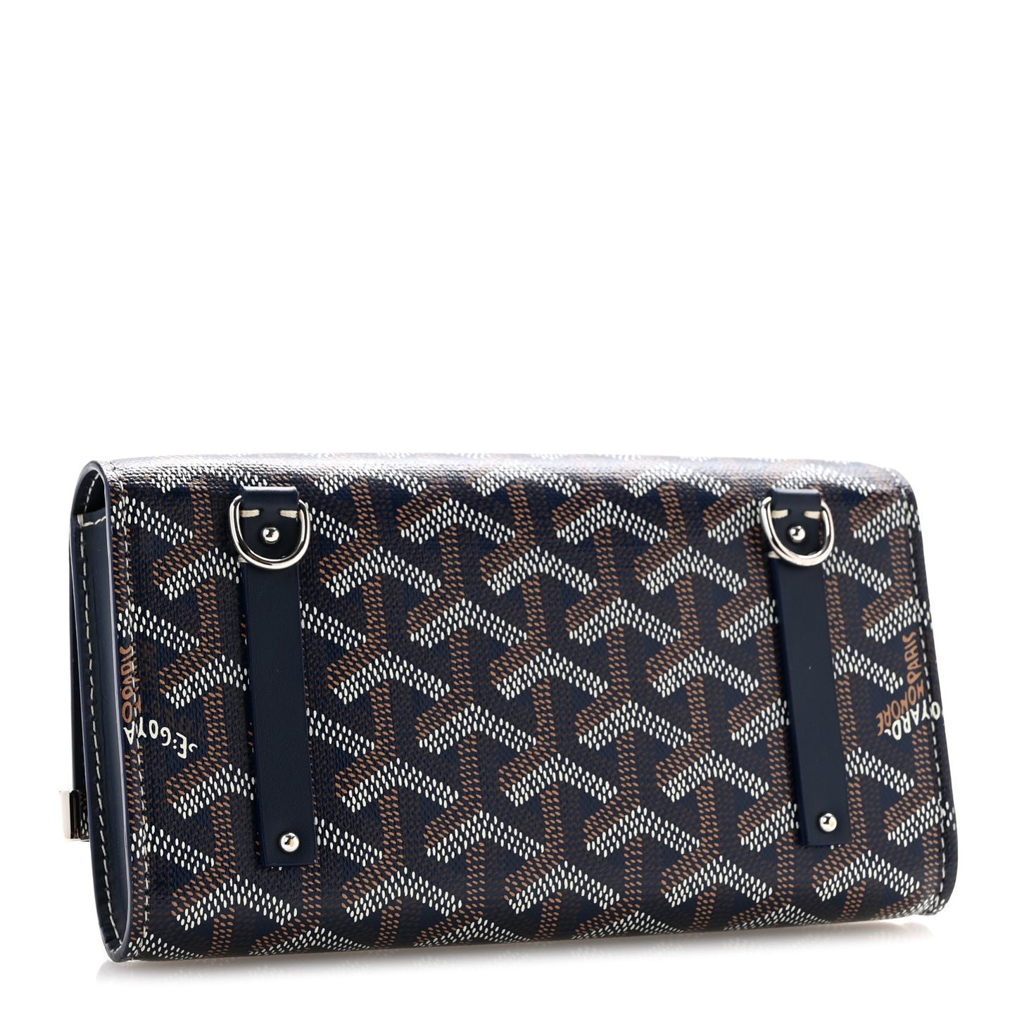 Goyardine Monte Carlo Bois Clutch Navy