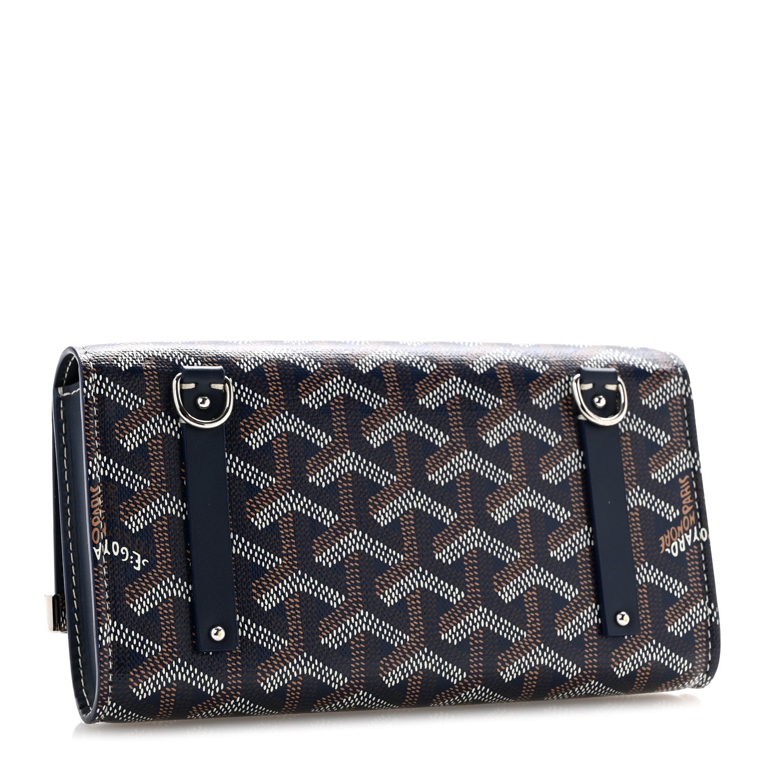 Goyard Goyardine Monte Carlo Bois Clutch Navy 3 of 11